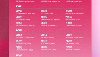 首戰(zhàn)中國(guó)隊(duì)！韓國(guó)男足東亞杯名單 全員效力K聯(lián)賽+J聯(lián)賽