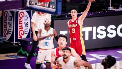 亞洲杯-胡明軒5記三分胡金秋兩雙 中國(guó)擒印度兩連勝