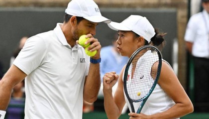 張帥/阿雷瓦洛2-0前冠軍組合 晉級(jí)溫網(wǎng)混雙半決賽