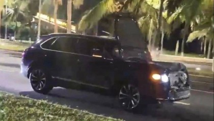 ?？谝毁e利車肇事逃逸，警車一路追蹤喊話“停車”！警方通報(bào)：孫某某（男，56歲）刑拘！