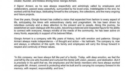奢侈品牌阿瑪尼創(chuàng)始人離世！享年91歲，身家800億元