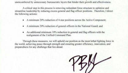 五角大樓“大地震”？國防部長“劍指”美軍高層：至少砍掉20%！