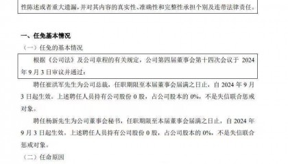 粵開(kāi)證券：聘任崔洪軍為公司總裁