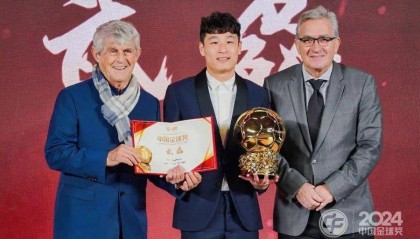 2024中國金球獎揭曉：武磊五度捧杯