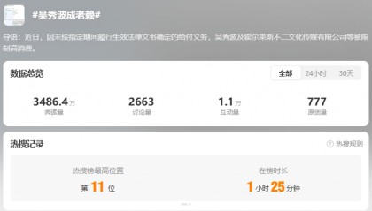 吳秀波成“老賴”