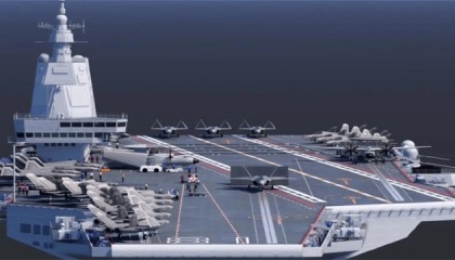 中國(guó)正造核航母，比福建艦還大？美媒信誓旦旦拿出一張衛(wèi)星圖