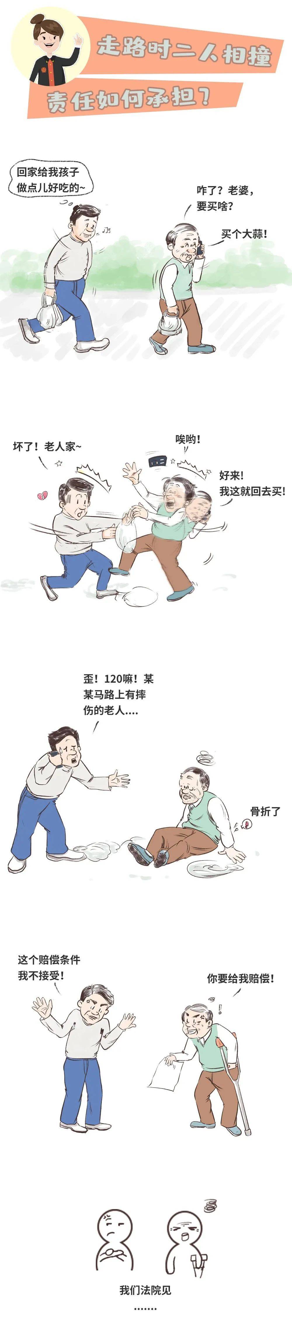 老人突然轉(zhuǎn)身與身后行人相撞索賠18萬(wàn)多，行人因未保持安全距離被判賠7萬(wàn)，律師解讀
