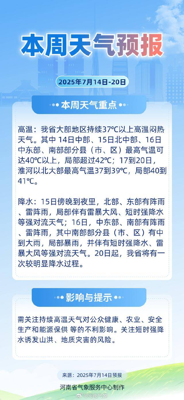 雨！中到大雨！暴雨！明后兩天，河南多地有雨