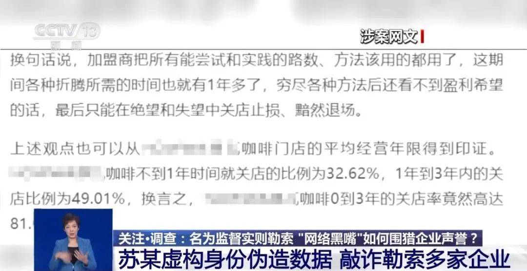 “不給錢就黑你”，敲詐勒索多家企業(yè)，僅一家就拿了20多萬元“封口費(fèi)”，自媒體黑嘴蘇某被刑拘
