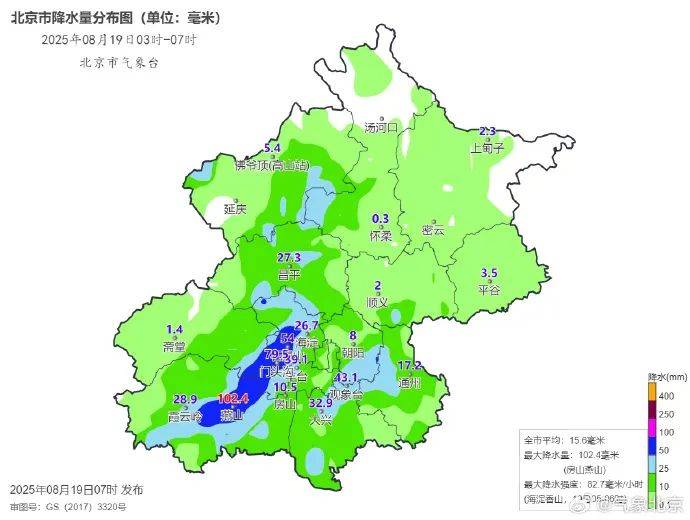 北京五預(yù)警齊發(fā)！今天白天至夜間全市有中到大雨，部分列車停運