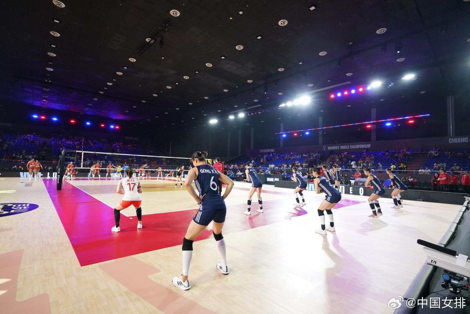 中國女排3比1勝哥倫比亞隊，提前一輪晉級世錦賽十六強