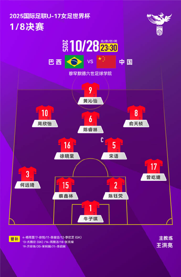 U17女足世界杯-中國隊0-3巴西隊 無緣晉級八強(qiáng)